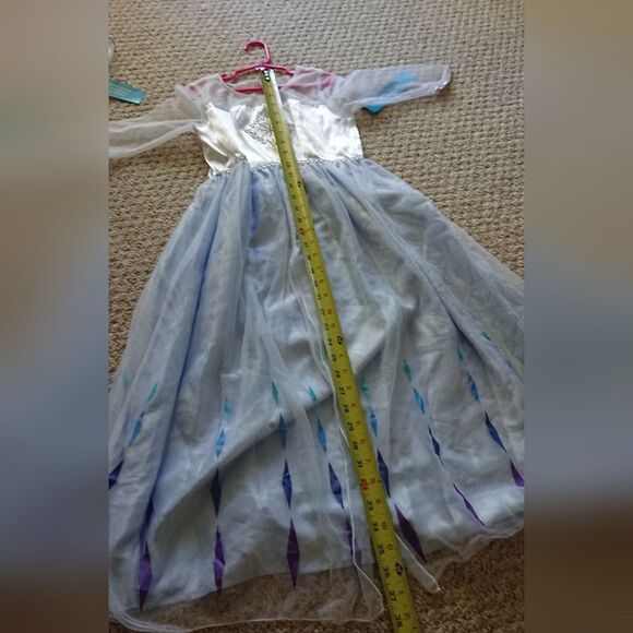 New Disney Store Snow Queen Elsa Sleep Gown Girls size 7/8 - Picture 12 of 12